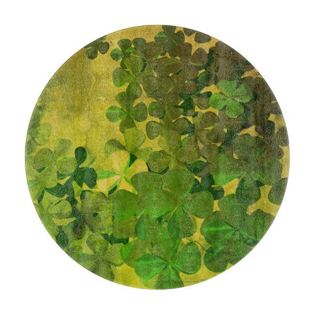 St. Patrick's Day and Good Luck ,‎Four-leaf clover Cutting Board (Front)
