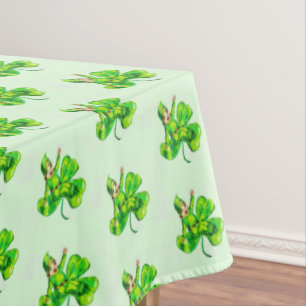 ST. PATRICK'S DAY BABY LEPRECHAUN TABLECLOTH