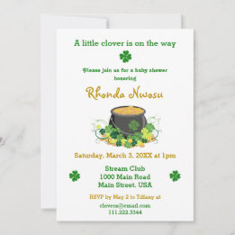 St. Patrick's Day Baby Shower Invitation