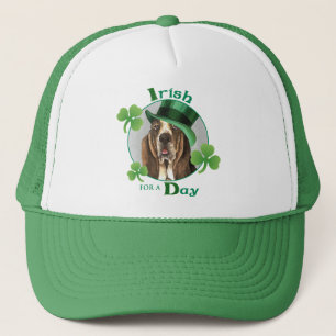 St. Patrick's Day Basset Trucker Hat