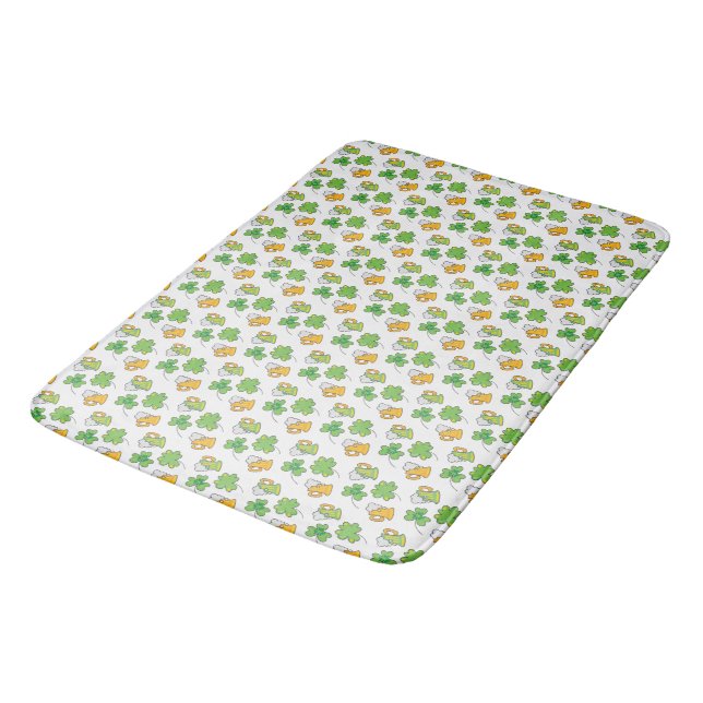 St. Patrick's Day Bath Mat (Angled)