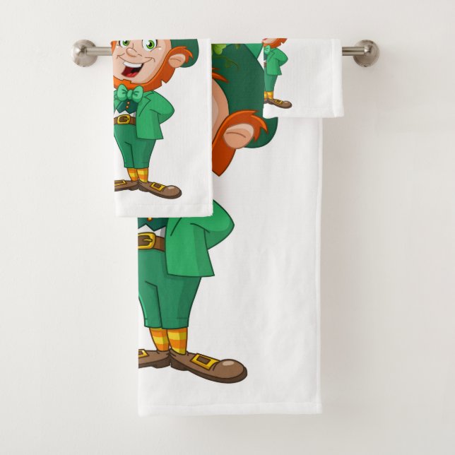 St. Patrick's Day Bathroom Towel Sets (Insitu)