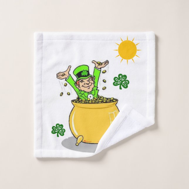 St. Patrick's Day Bathroom Towel Sets (Wash Cloth)