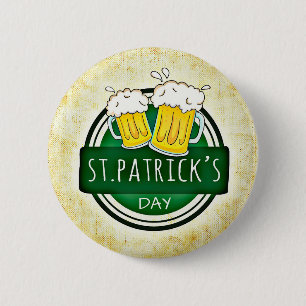  St.Patrick's Day Beer  2 Inch Round Button