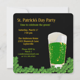 St. Patrick's Day Beer Invitation
