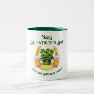 St. Patrick's Day Beer Mugs and Lucky Horseshoe