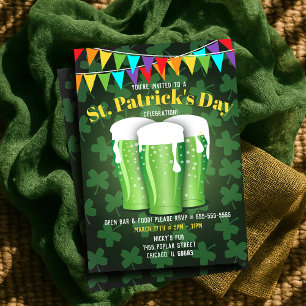 St. Patrick's Day Beer Party Invitations