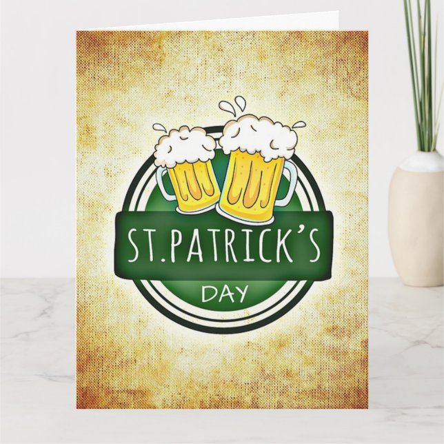 St. Patrick's Day Beers Card (Front)