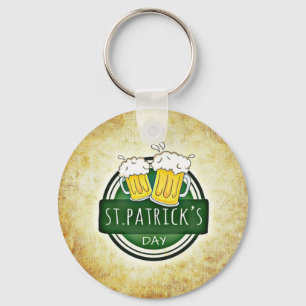 St. Patrick's Day Beers Keychain