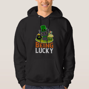 St. Patrick's Day Being Lucky Hoodie