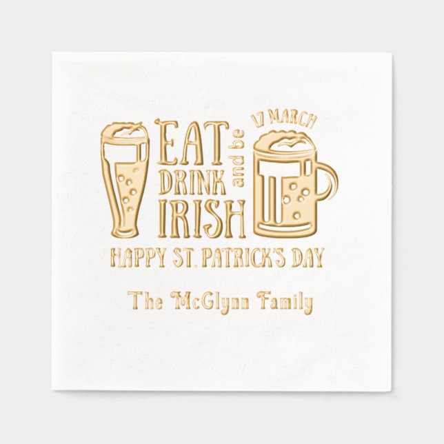 St Patrick's Day, Bière, Manger Boire (Recto)