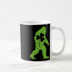 St Patrick's Day Bigfoot Shamrock Men Women Kids B Coffee Mug