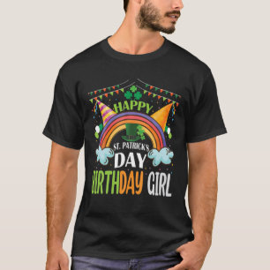 St Patrick's Day Birthday Gifts For Girl Women Kid T-Shirt