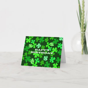 St. Patrick's Day Birthday Holiday Card