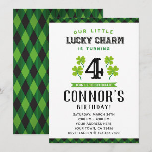St Patrick's Day Birthday Invitation