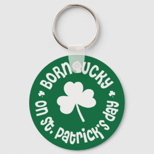 St. Patrick's Day Birthday Keychain