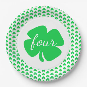 St Patrick's Day Birthday Paper Plate