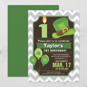 St. Patrick's Day Birthday Party Invitation