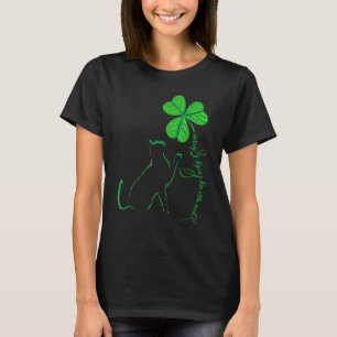 St Patricks Day Black Cat   My Lucky Charm Women's T-Shirt