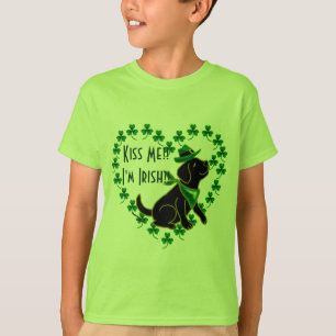 St. Patrick's Day Black Labrador T-Shirt