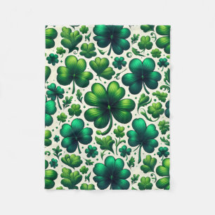 St patricks day blanket, lucky fleece blanket, blanket