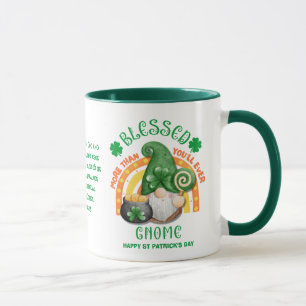 St Patrick's Day BLESSED Irish Gnome Christian Mug