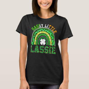 St Patricks Day Boho Leopard Rainbow Sassy Little T-Shirt