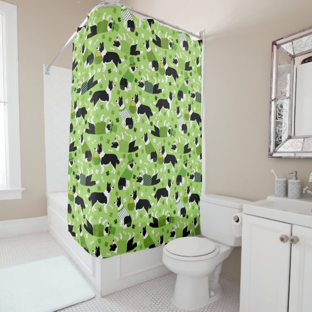 St. Patrick's Day Border Collie Pattern (In Situ)