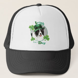 St. Patrick's Day Border Collie Trucker Hat