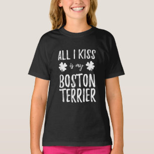 St Patricks Day Boston Terrier Dog Mom Funny Irish T-Shirt