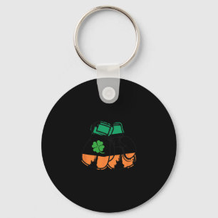 St. Patricks Day Boxing Lover Irish Gloves Paddys Keychain