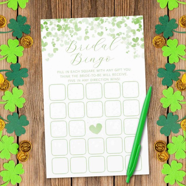 St. Patrick's Day Bridal Shower Bingo Game (Creator Uploaded)