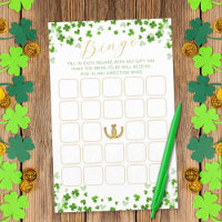St. Patrick's Day Bridal Shower Bingo Game