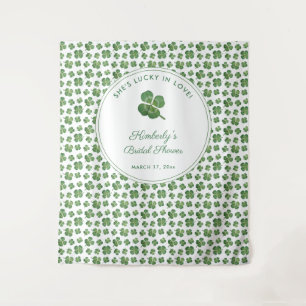 St Patrick's Day Bridal Shower Photo Backdrop Tapestry