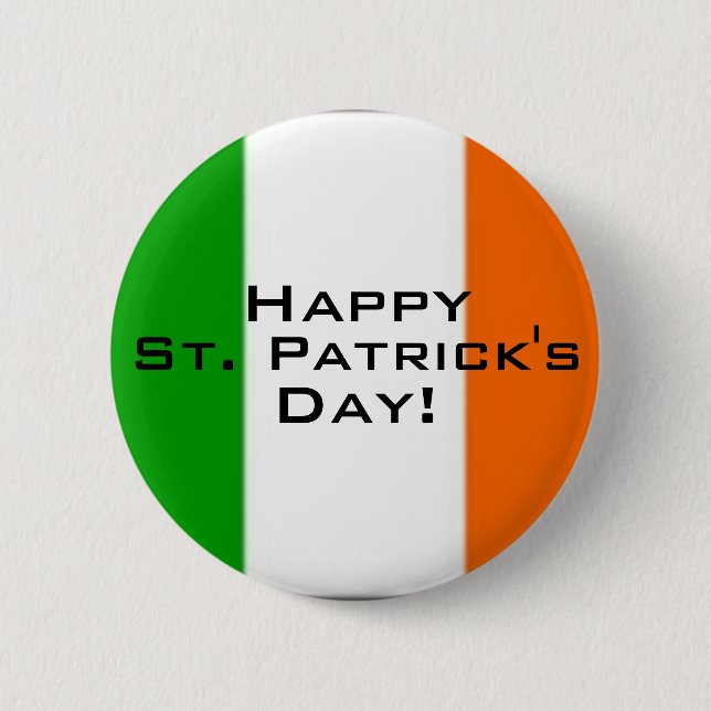 St Patrick's Day - Brilliant Button! 2 Inch Round Button (Front)