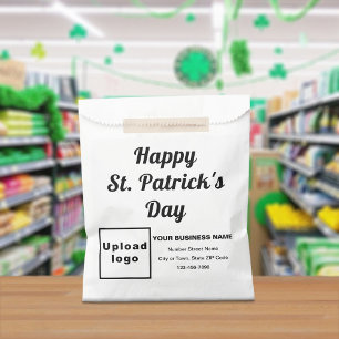 St. Patrick's Day, Business Brand, White Paper Bag