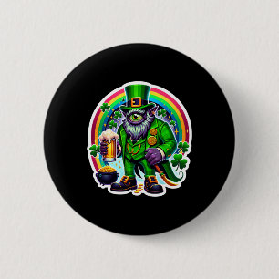 St Patrick's Day Bylor Of The Evil Eye Irish Demon 2 Inch Round Button