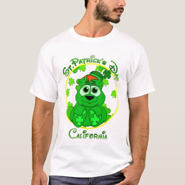 St Patrick's Day California feat Lil Clover T-Shirt (Front)