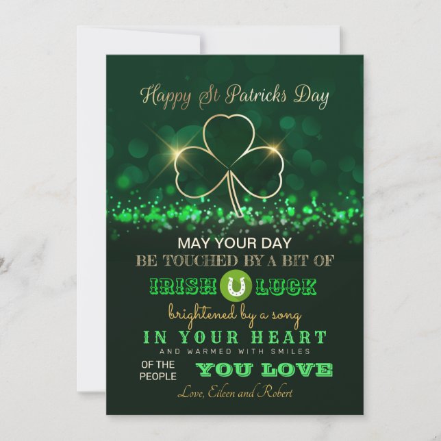 St. Patrick's Day Card (Front)
