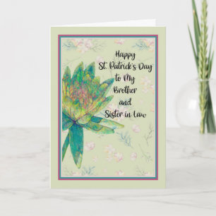 St. Patrick's Day Card for Brother & Sister in Law