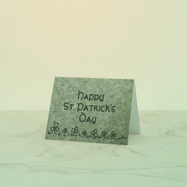 St. Patrick's Day card with Shamrock border design (Creator Uploaded)