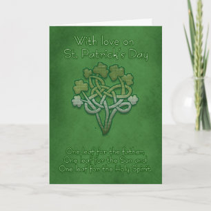 St. Patrick's Day Cards Celtic Shamrock