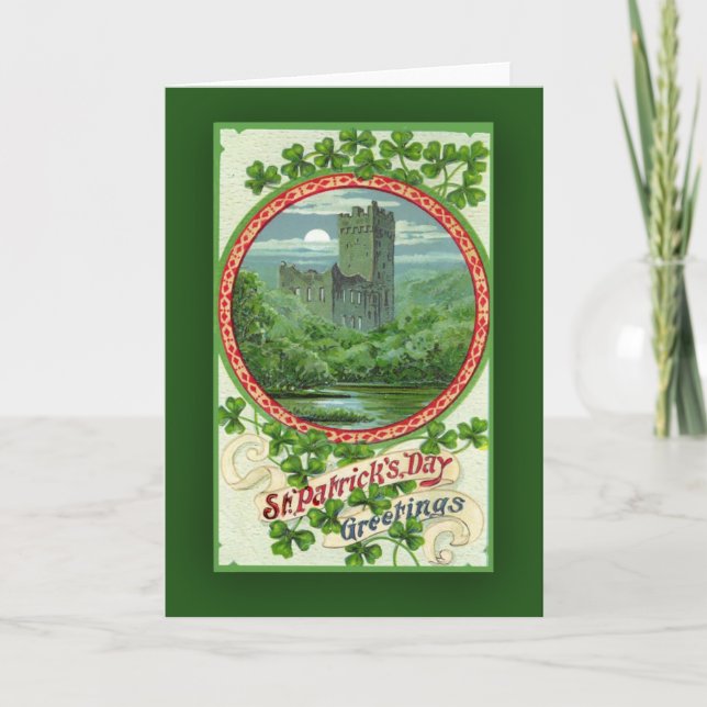 St. Patrick's Day Cards with Irish Castle (Front)