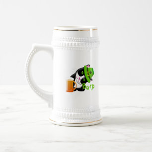 St. Patrick's Day Cat Beer Stein