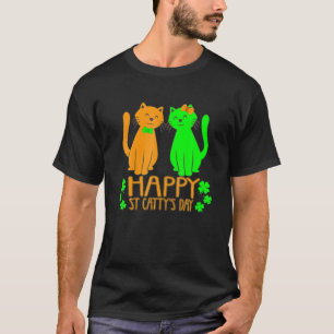 St. Patrick's Day Cat Gifts Happy St. Catty's Day T-Shirt