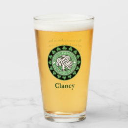 St. Patrick's Day Celebration Glass
