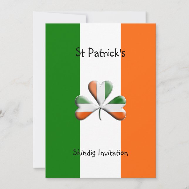 St Patrick's Day Celebration Party Invitations (Front)