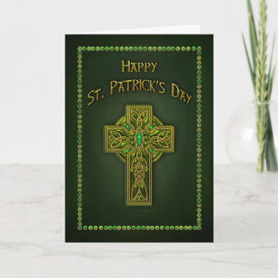 ST. PATRICK'S DAY - CELTIC CROSS CARD
