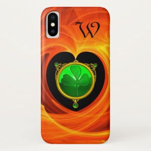 ST PATRICK'S DAY CELTIC HEART,SHAMROCK MONOGRAM Case-Mate iPhone CASE