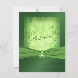 St. Patrick's Day Celtic Love Knot Reply Card